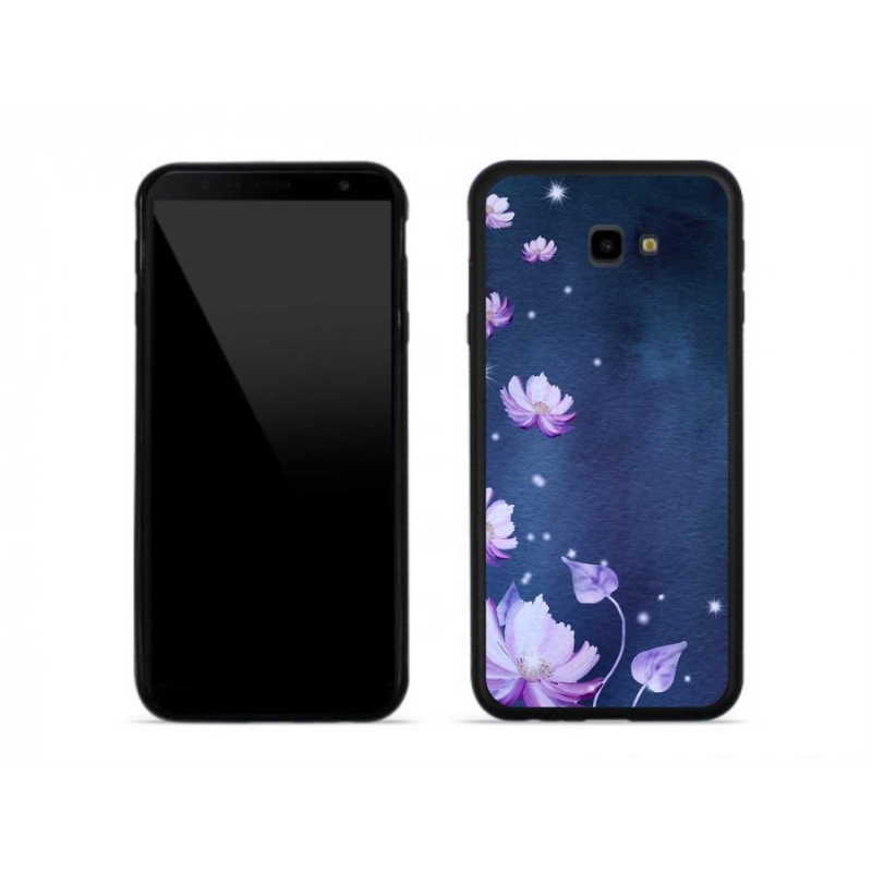 Gél tok mmCase mobiltelefonhoz Samsung J4 Plus - virághullás