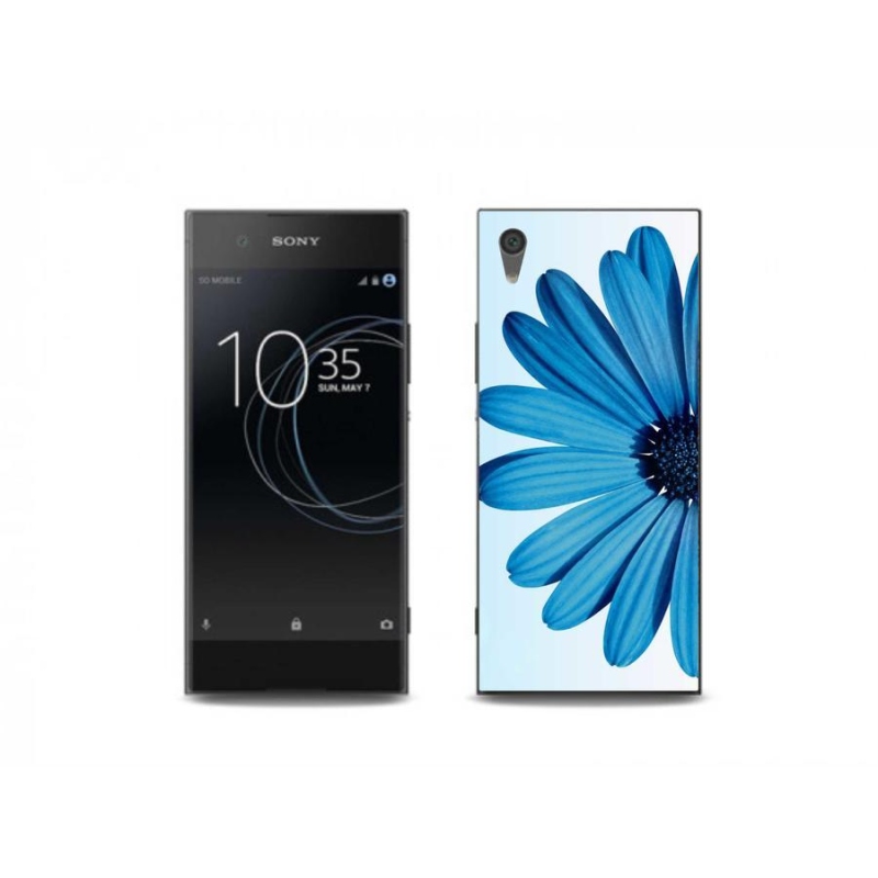 Gél tok mmCase a Sony Xperia XA1 készülékhez - kék százszorszép