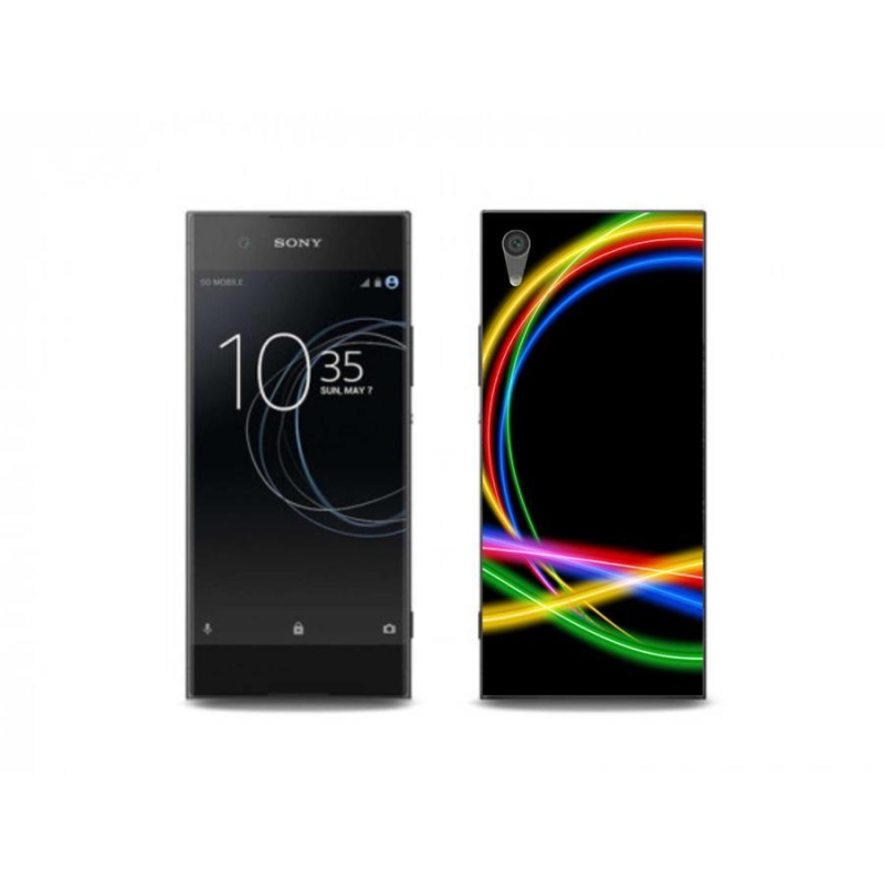 Gél tok mmCase a Sony Xperia XA1 számára - neon körök