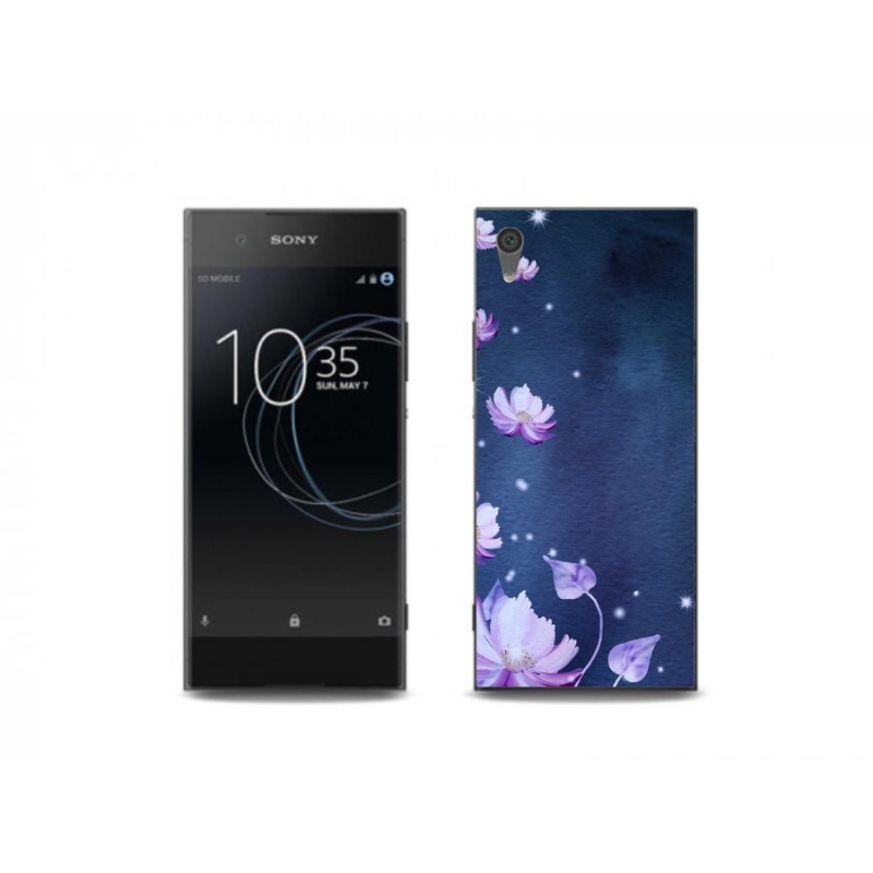 Gél tok mmCase a Sony Xperia XA1 készülékhez - hulló virágok