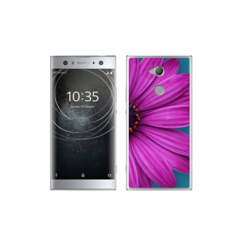 Gél tok mmCase a Sony Xperia XA2 Ultra készülékhez - lila százszorszép