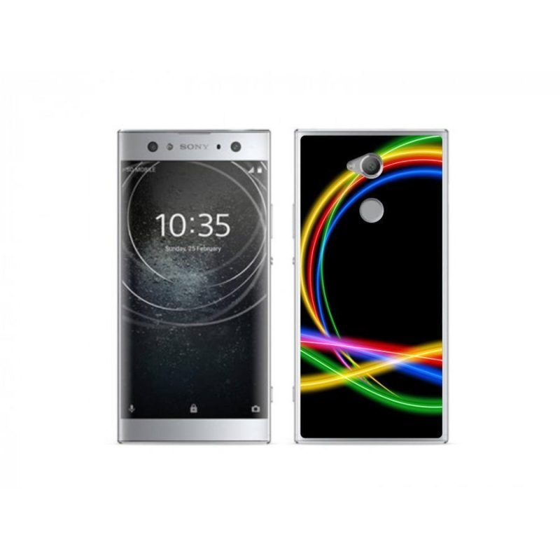 Gél tok mmCase a Sony Xperia XA2 Ultra számára - neon körök