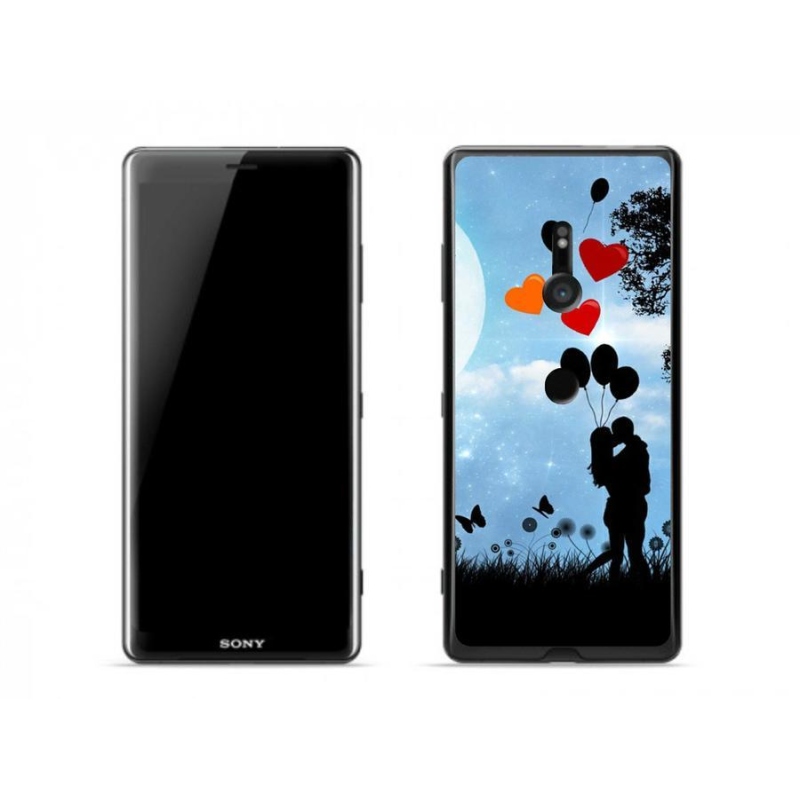 Gél tok mmCase a Sony Xperia XZ3 készülékhez - szerelmespár