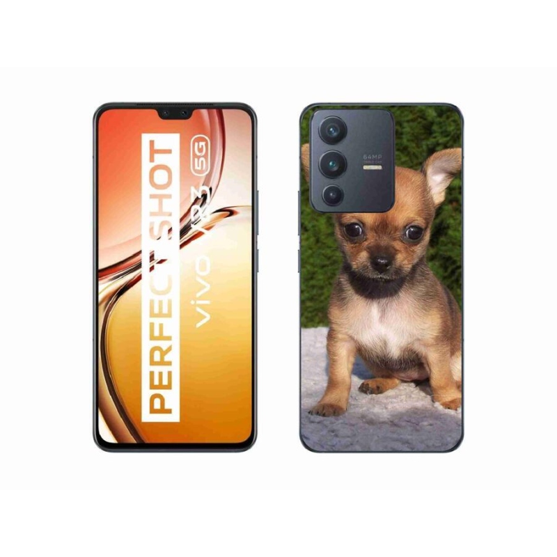 Gél tok mmCase mobiltelefonhoz Vivo V23 5G - chihuahua 3