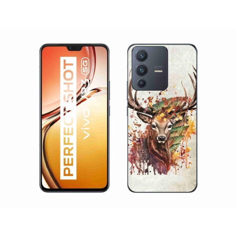 Gél tok mmCase a Vivo V23 5G-hez - szarvas 1