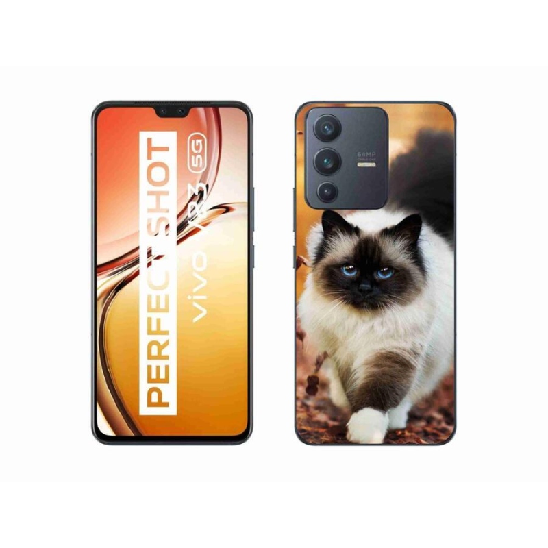 Gél tok mmCase a Vivo V23 5G készülékhez - macska
