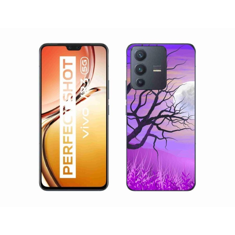 Gél tok mmCase mobiltelefonhoz Vivo V23 5G - karikatúra kidőlt fa