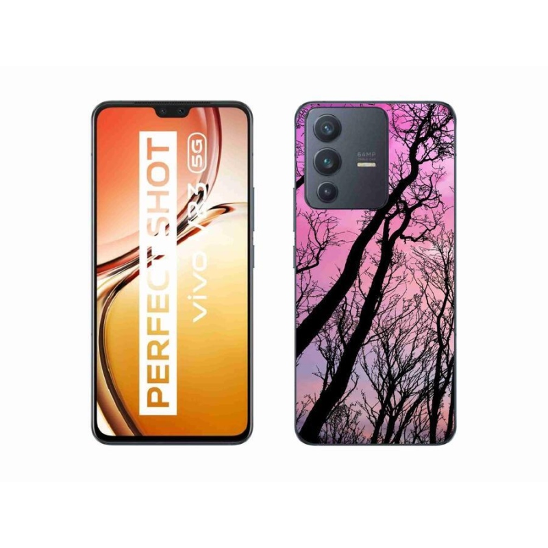 Gél tok mmCase a Vivo V23 5G-hez - kidőlt fák