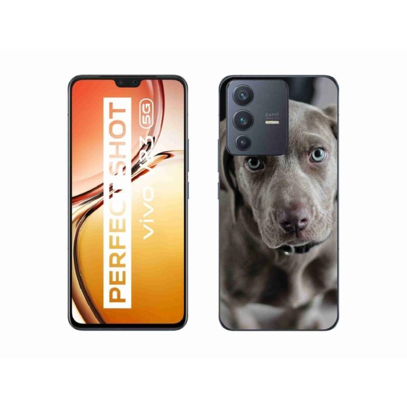 Gélhüvely mmCase a Vivo V23 5G mobiltelefonhoz - výmarský ohař