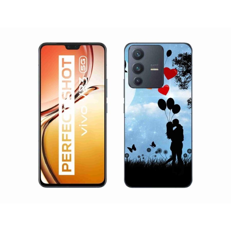 Gél tok mmCase mobiltelefonhoz Vivo V23 5G - szerelmes pár
