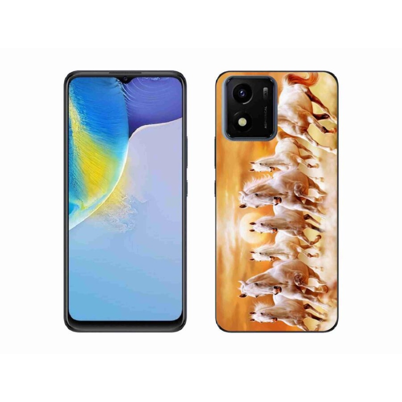 Gél tok mmCase mobiltelefonhoz Vivo Y01 - lovak 2