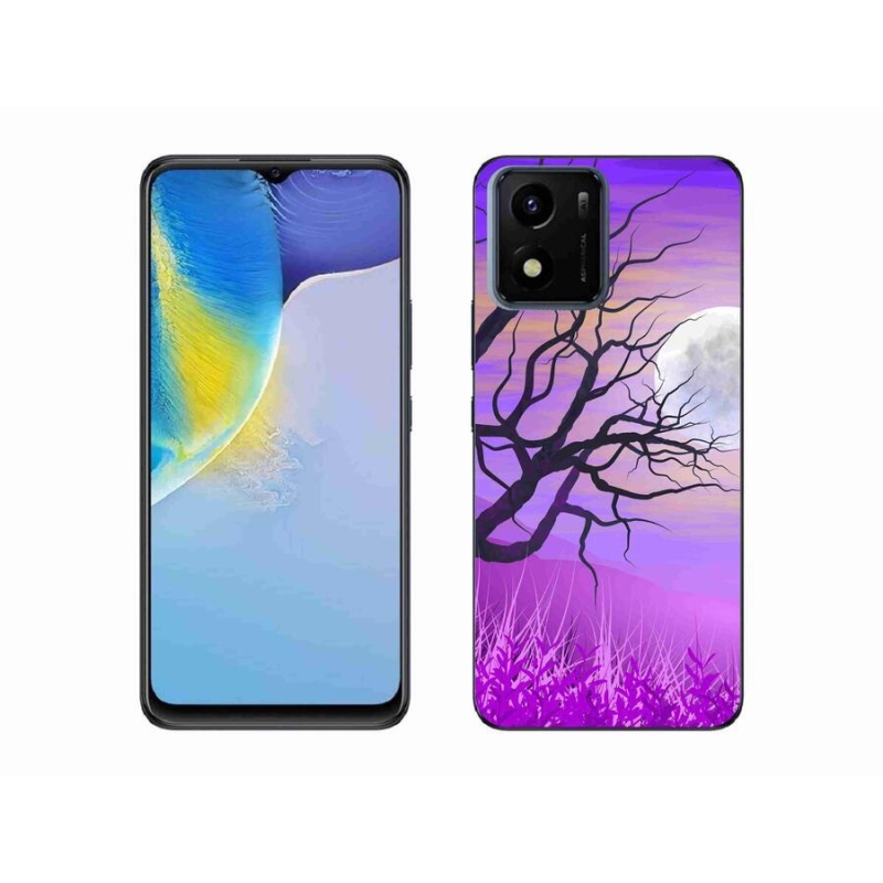 Gél tok mmCase mobiltelefonhoz Vivo Y01 - rajzfilm kidőlt fa