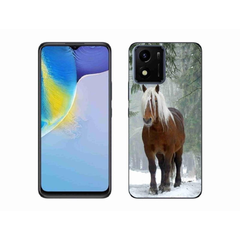 Gél tok mmCase mobiltelefonhoz Vivo Y01 - ló az erdőben