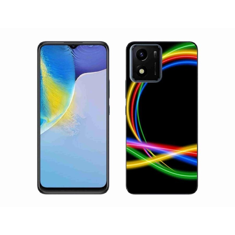 Gél tok mmCase mobiltelefonhoz Vivo Y01 - neon körök