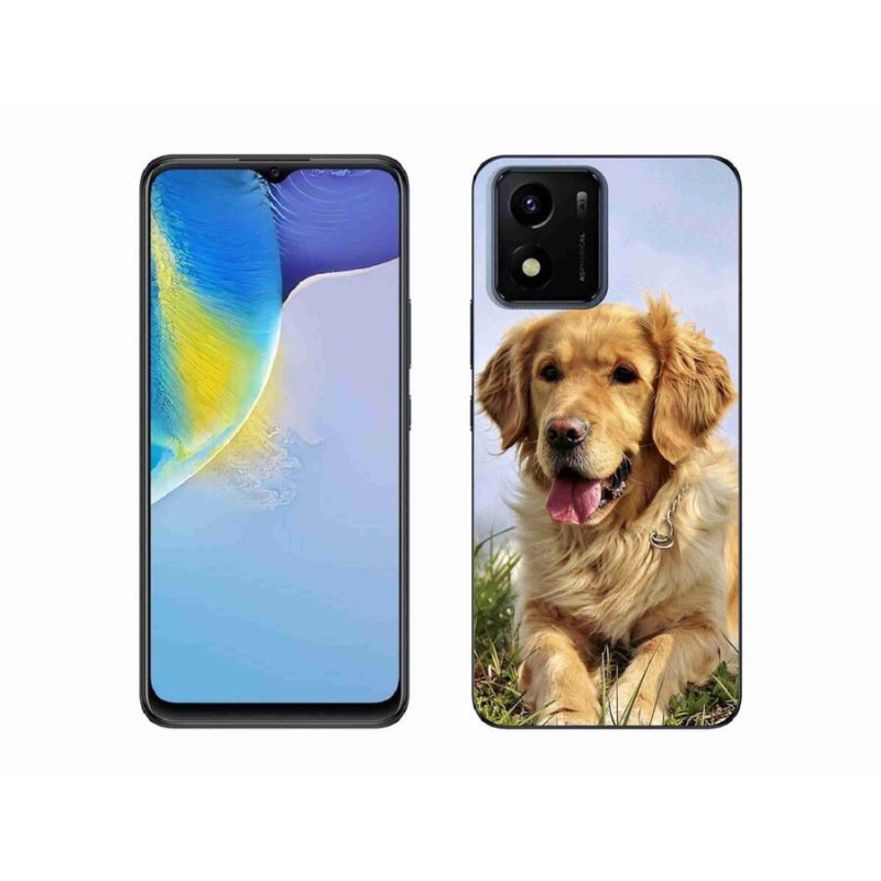 Gél tok mmCase mobil Vivo Y01 - golden retriever - mobil Vivo Y01 - arany retriever