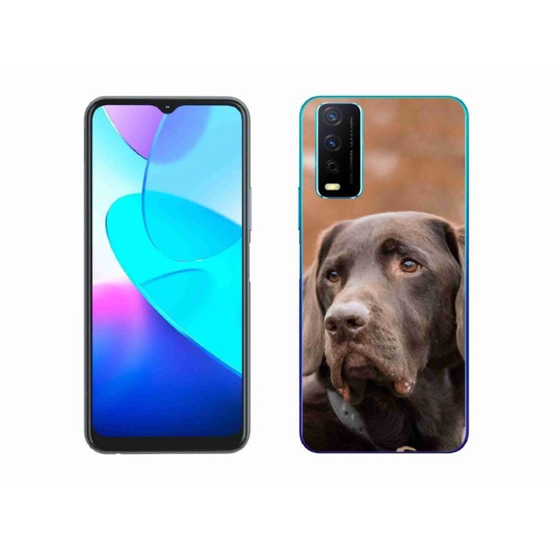 Gél tok mmCase a Vivo Y11s/Y20s készülékhez - barna labrador