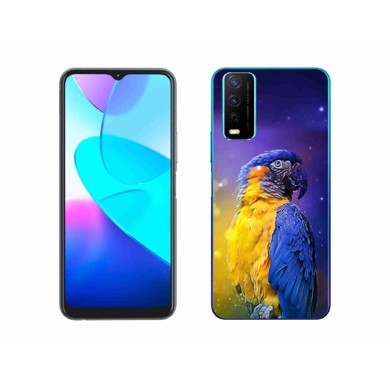 Gél tok mmCase a Vivo Y11s/Y20s készülékhez - papagáj ara 1