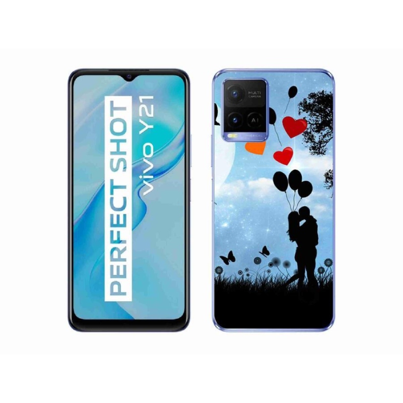 Gél tok mmCase mobiltelefonhoz Vivo Y21/Y21s/Y33s - szerelmes pár