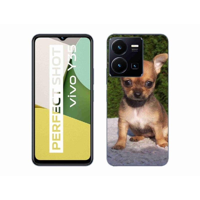 Gél tok mmCase mobiltelefonhoz Vivo Y35 - chihuahua 3