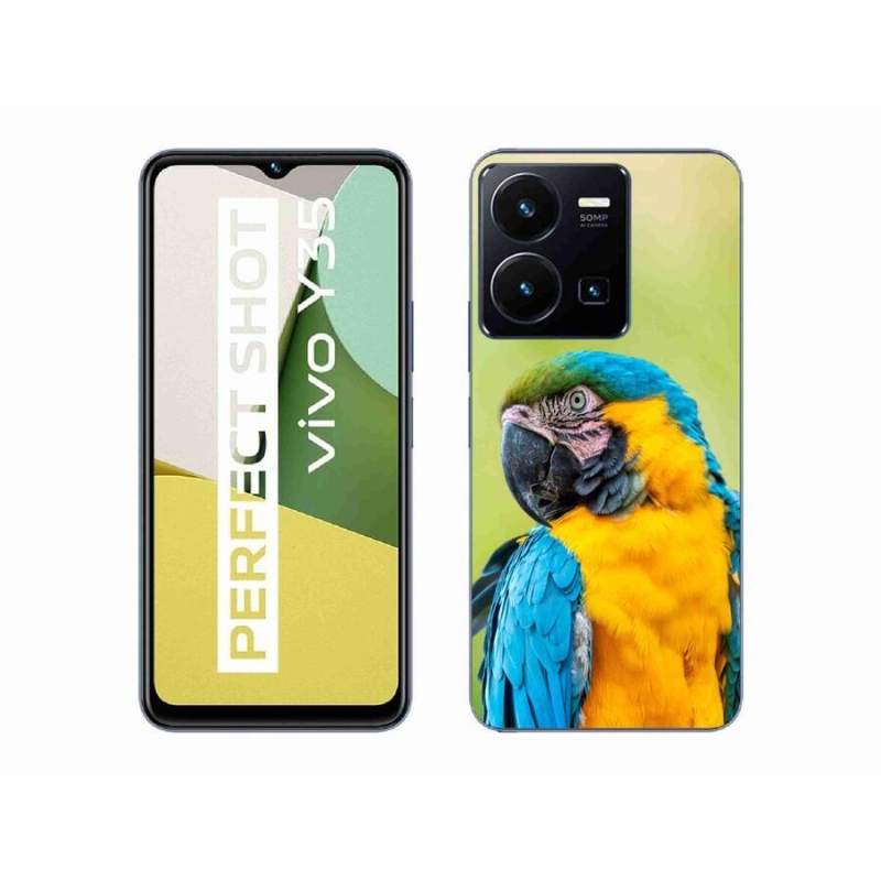 Gél tok mmCase mobil Vivo Y35 - papagáj ara 2