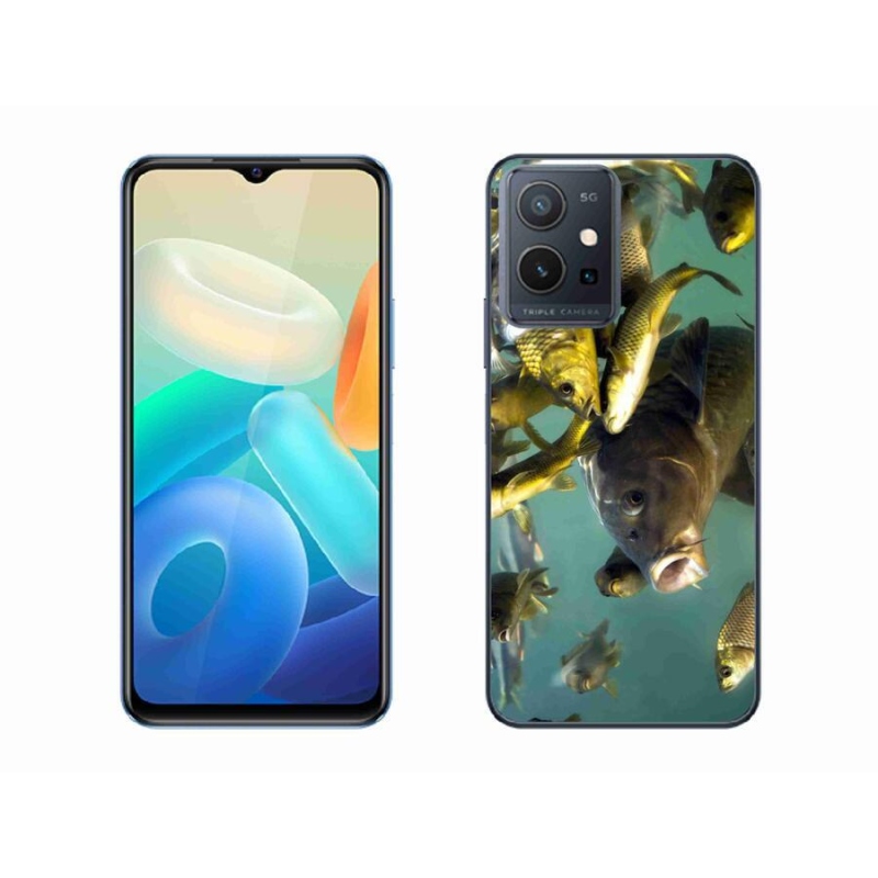 Gél tok mmCase a mobil Vivo Y55 5G - halak iskolája számára