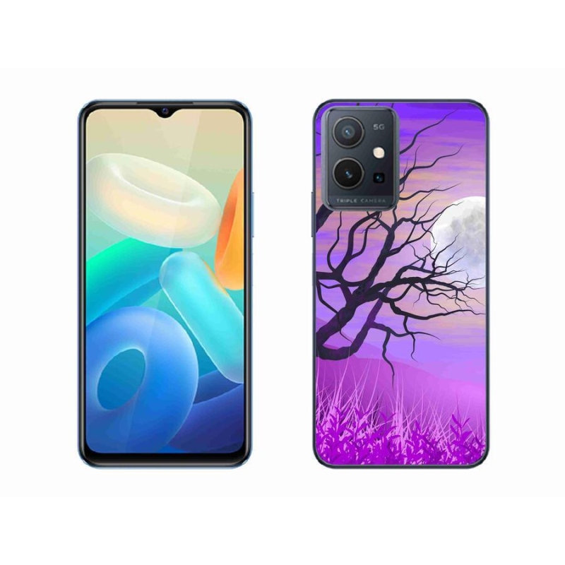 Gél tok mmCase a Vivo Y55 5G-hez - rajzfilmes kidőlt fa