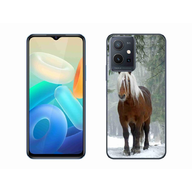 Gél tok mmCase a Vivo Y55 5G-hez - ló az erdőben