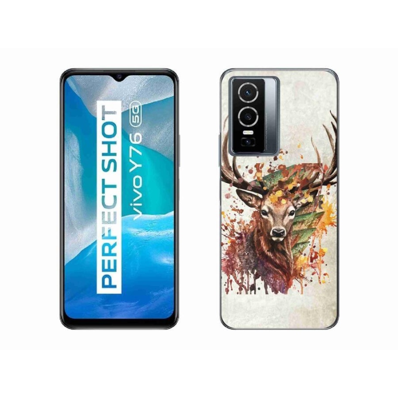 Gél tok mmCase a Vivo Y76 5G számára - szarvas 1