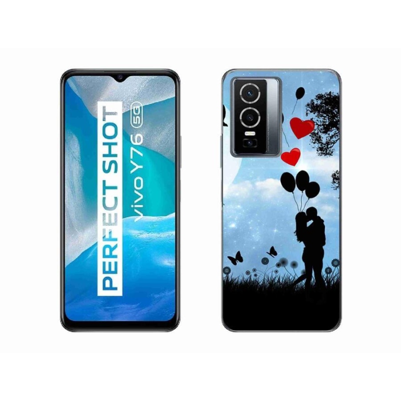 Gél tok mmCase mobiltelefonhoz Vivo Y76 5G - szerelmes pár
