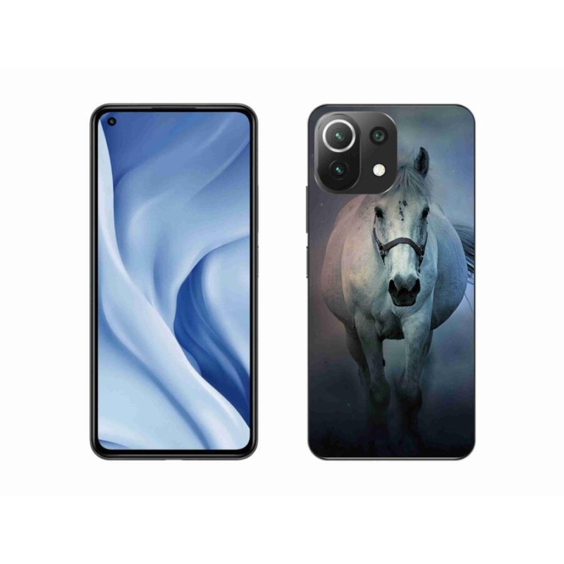 Gél tok mmCase a Xiaomi 11 Lite 5G NE számára - futó fehér ló