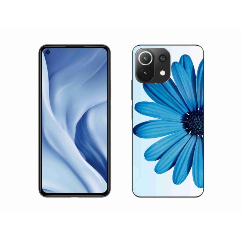 Gél tok mmCase a Xiaomi 11 Lite 5G NE-hez - kék margaréta