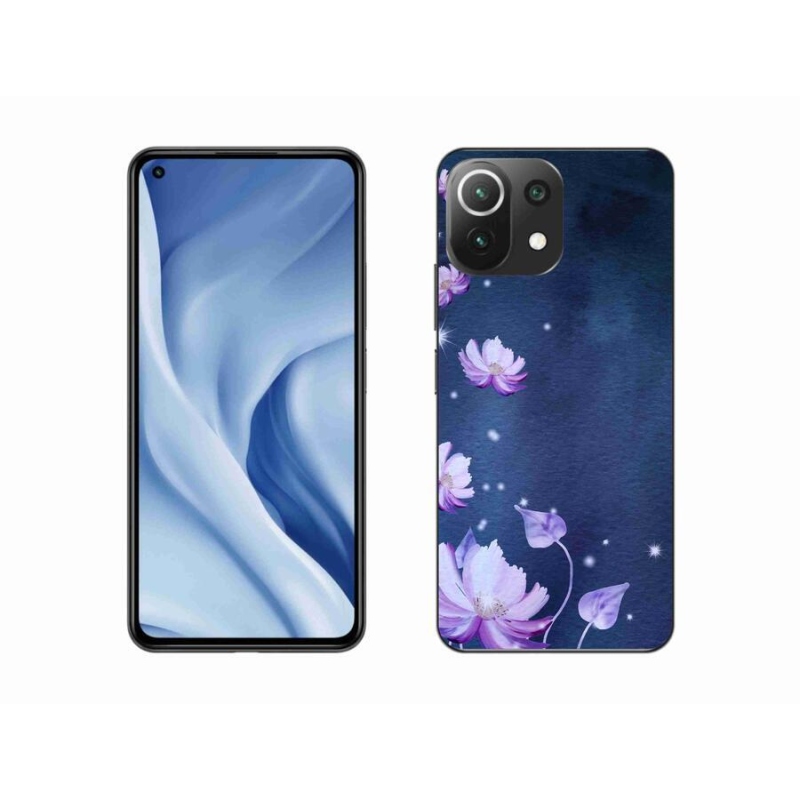 Gél tok mmCase a Xiaomi 11 Lite 5G NE számára - hulló virágok