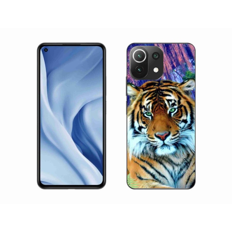 Gél tok mmCase a Xiaomi 11 Lite 5G NE számára - tigris