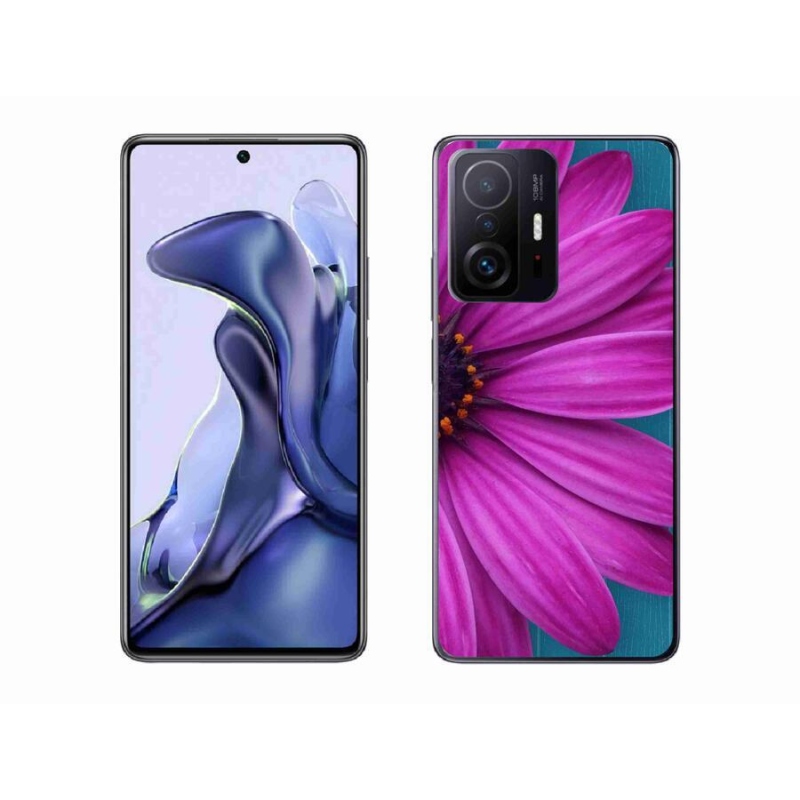 Gél tok mmCase a Xiaomi 11T-hez - lila százszorszép