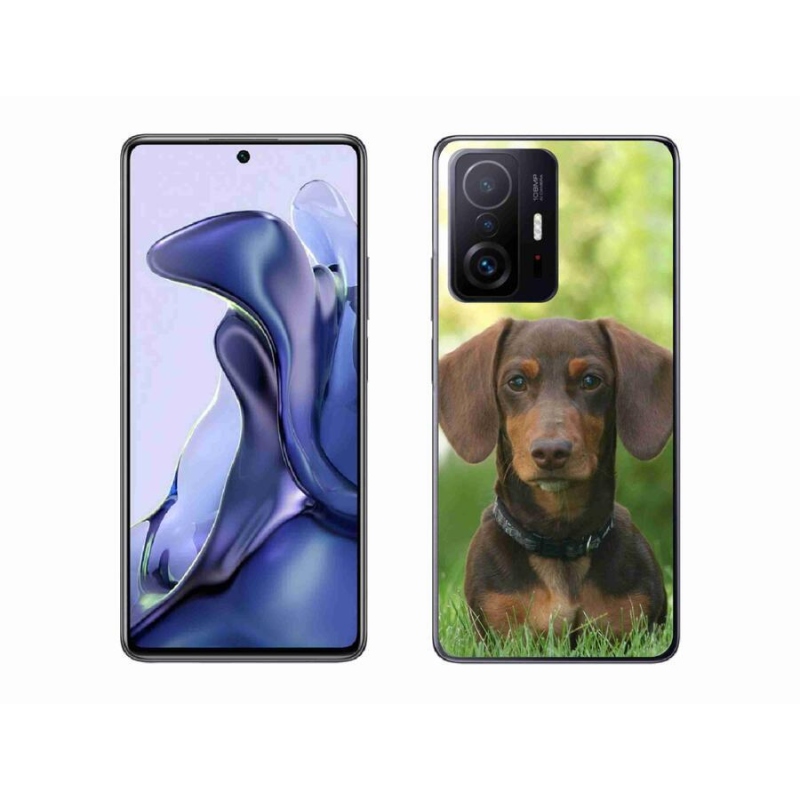 Gél tok mmCase a Xiaomi 11T-hez - barna tacskó