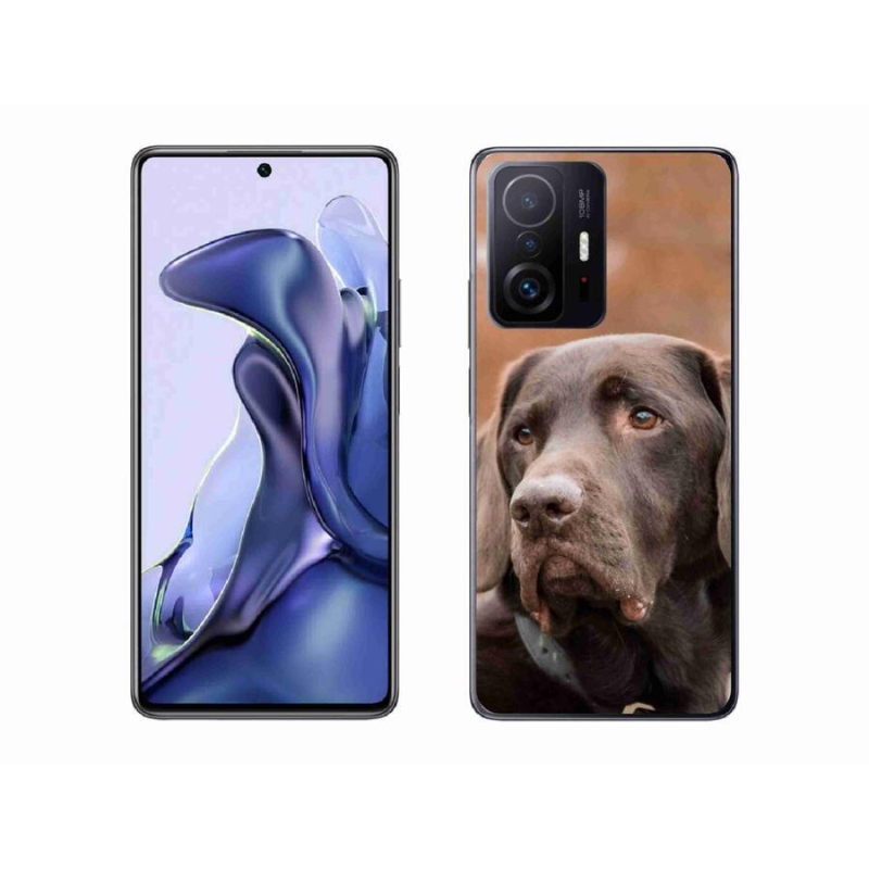 Gél tok mmCase a Xiaomi 11T-hez - barna labrador