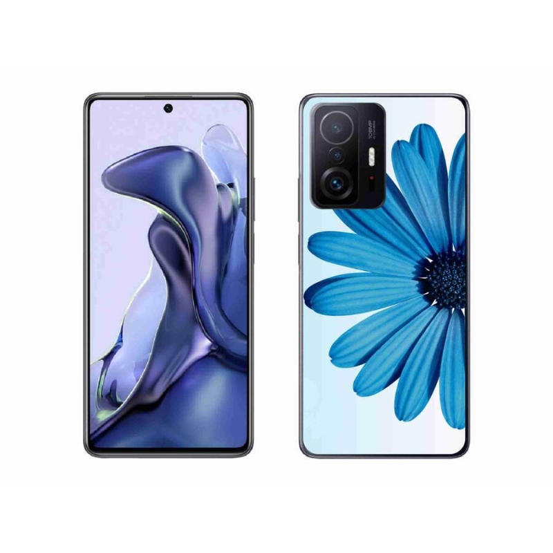 Gél tok mmCase a Xiaomi 11T-hez - kék százszorszép