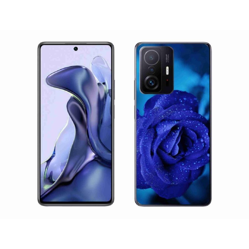 Gél tok mmCase a Xiaomi 11T-hez - kék rózsa