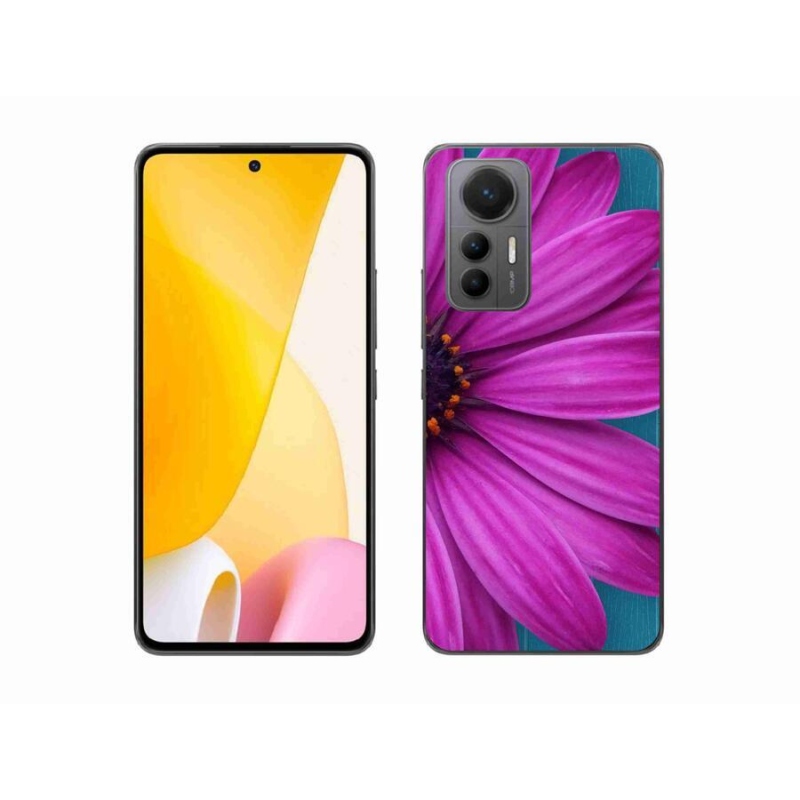 Gél tok mmCase a Xiaomi 12 Lite készülékhez - lila margaréta