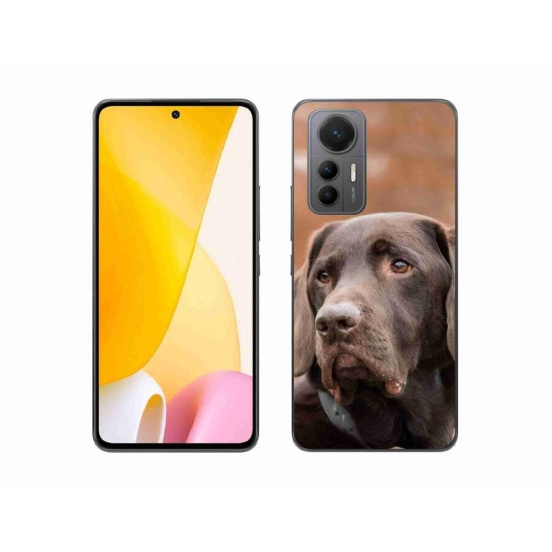 Gél tok mmCase a Xiaomi 12 Lite-hoz - barna labrador
