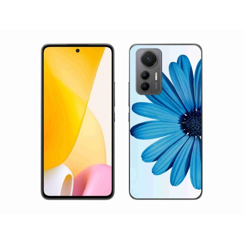 Gél tok mmCase a Xiaomi 12 Lite készülékhez - kék margaréta