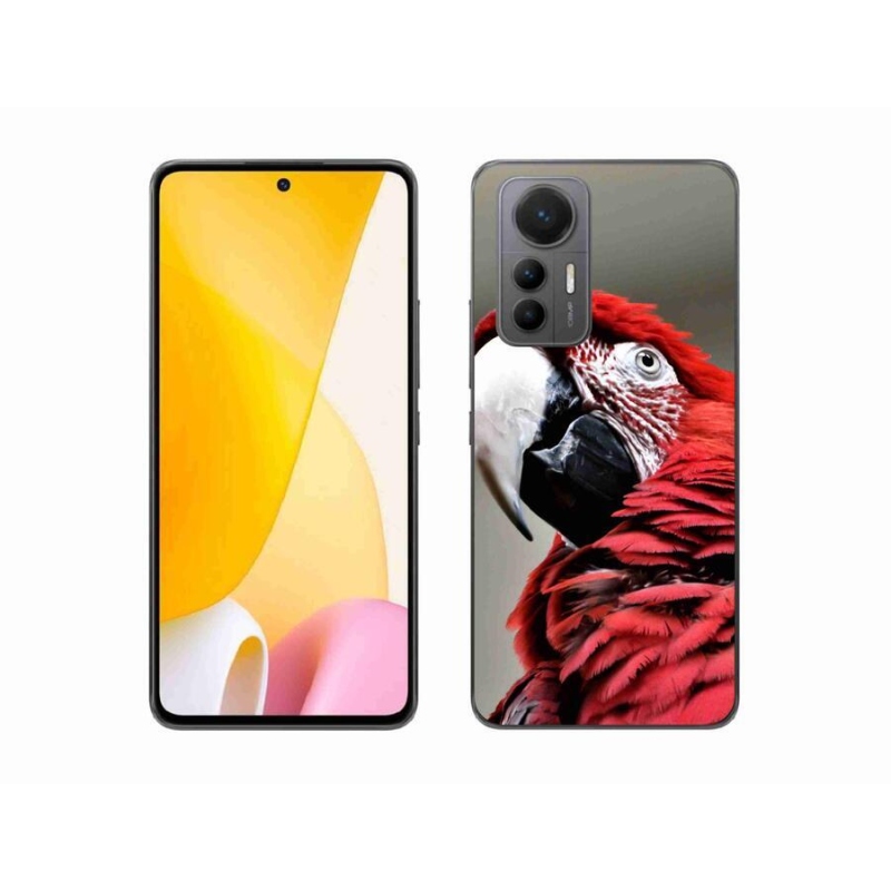 Gél tok mmCase a Xiaomi 12 Lite-hoz - papagáj ara piros