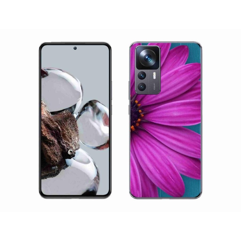 Gél tok mmCase a Xiaomi 12T-hez - lila margaréta