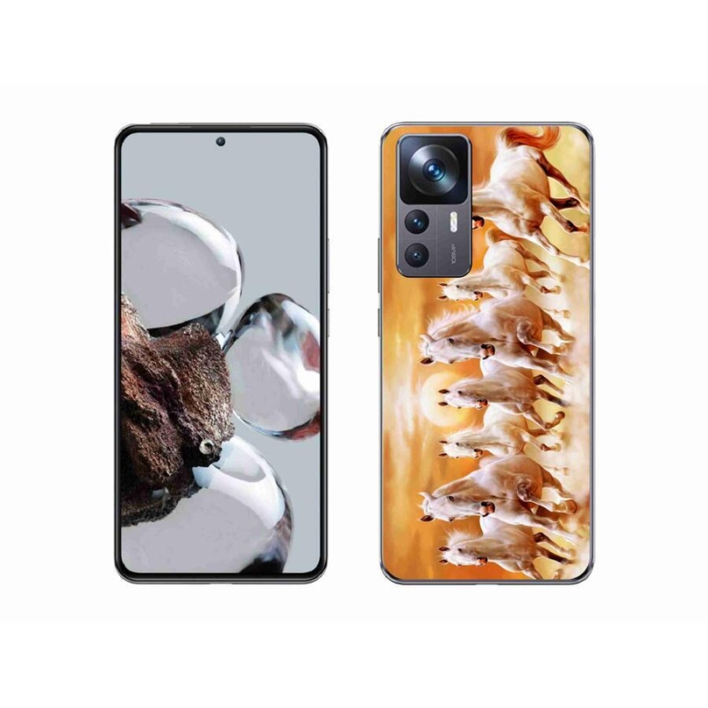 Gél tok mmCase a Xiaomi 12T számára - lovak 2