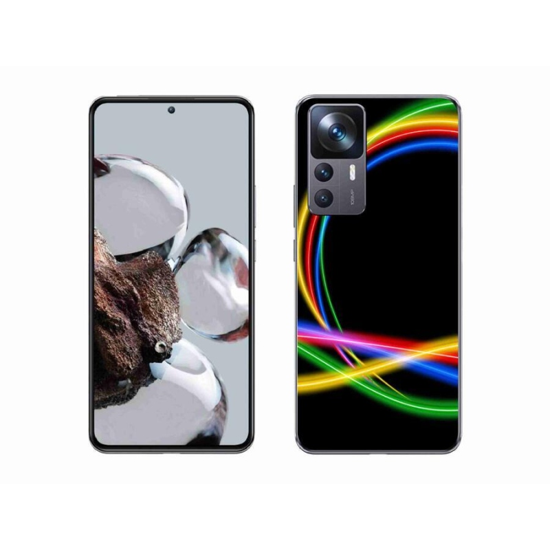 Gél tok mmCase a Xiaomi 12T számára - neon körök