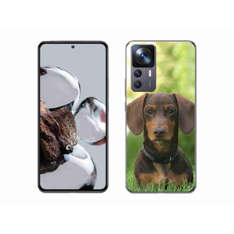 Gél tok mmCase a Xiaomi 12T Pro-hoz - barna tacskó