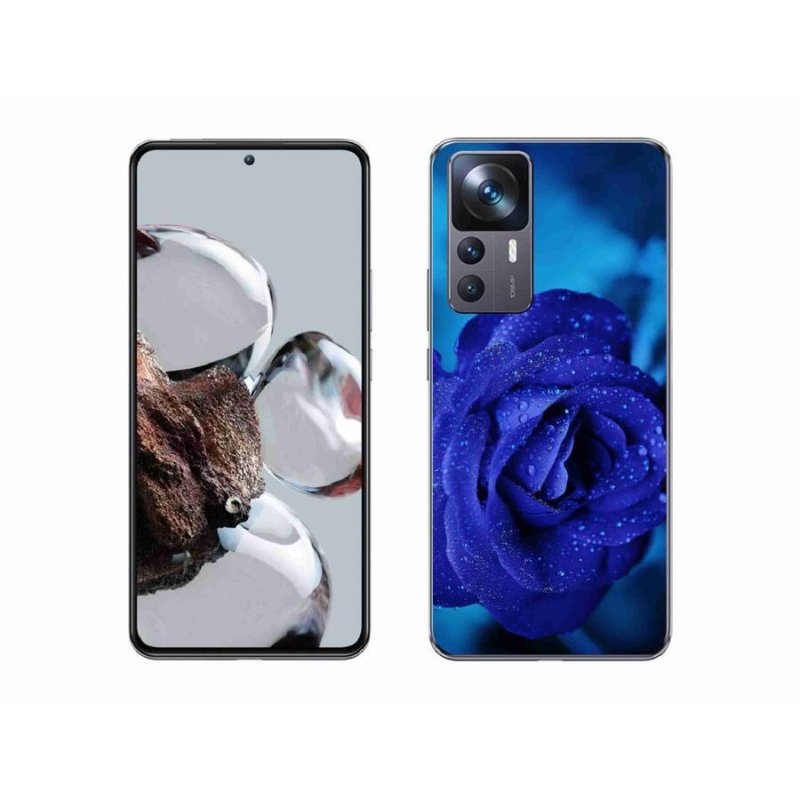 Gél tok mmCase a Xiaomi 12T Pro-hoz - kék rózsa
