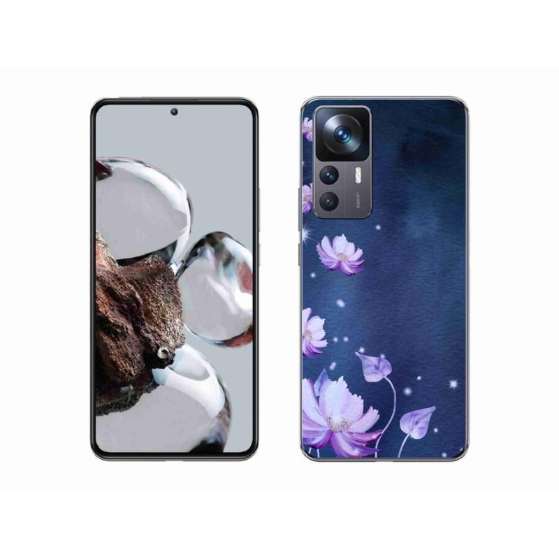 Gél tok mmCase a Xiaomi 12T Pro számára - hulló virágok