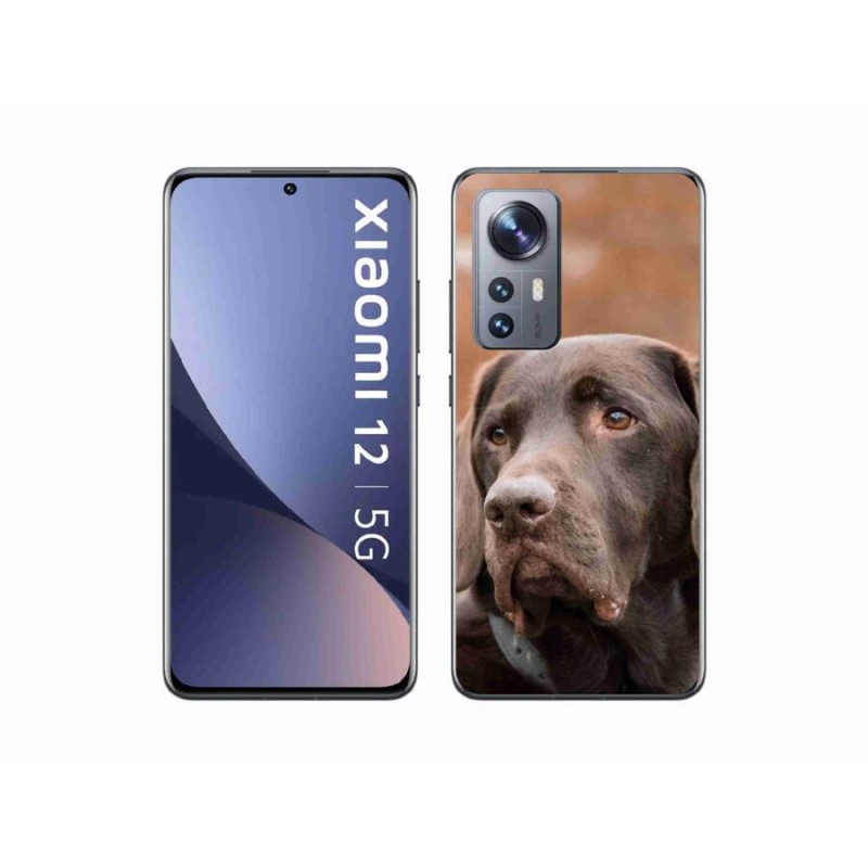 Gél tok mmCase a Xiaomi 12X készülékhez - barna labrador