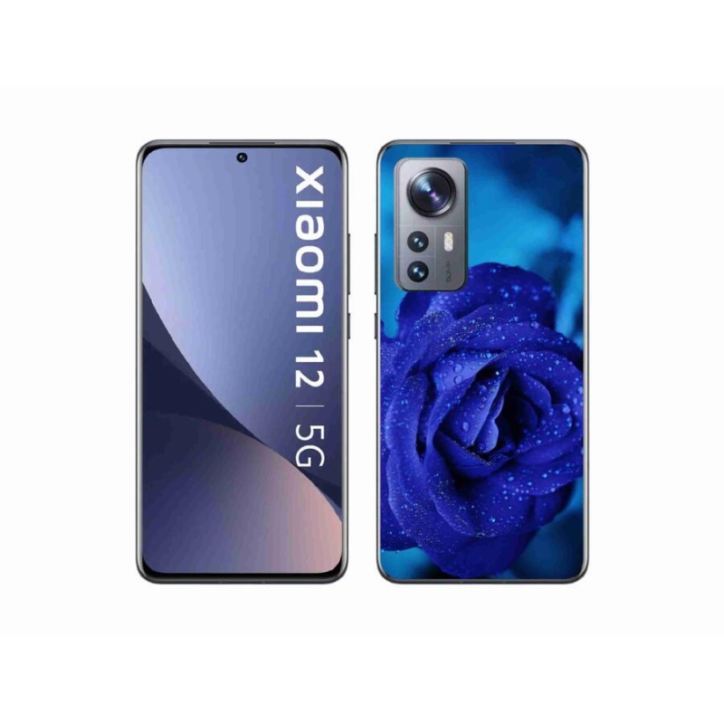 Gél tok mmCase a Xiaomi 12X-hez - kék rózsa